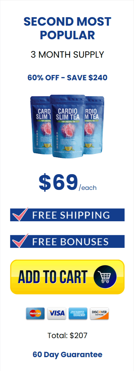  Cardio Slim Tea price 3 bottle